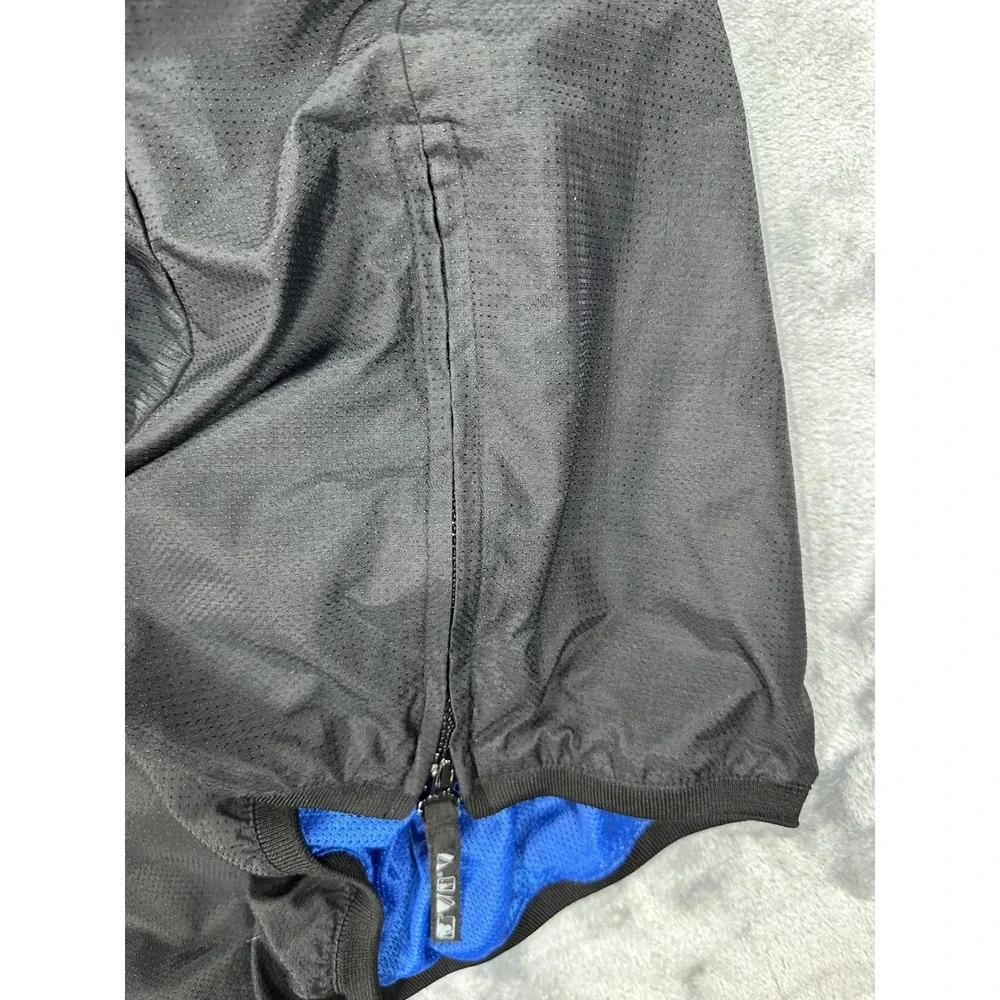 Majestic Authentic New York Mets Windbreaker Jacket‎ Mens XXL Black Blue 1/4 Zip